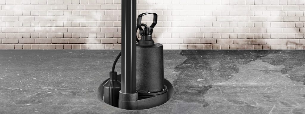 A submersive sump pump to prevent water damage